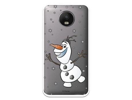 Funda para Motorola Moto G5s Oficial de Disney Olaf Transparente - Frozen