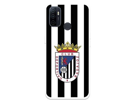 Funda para Oppo A53 del Badajoz Escudo Blanquinegro - Licencia Oficial Club Deportivo Badajoz