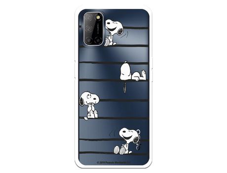 Funda para Oppo A52 Oficial de Peanuts Snoopy rayas - Snoopy