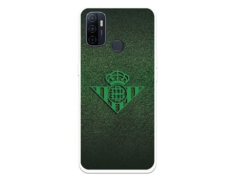 Funda para Oppo A53 del Betis Escudo Verde Fondo trama - Licencia Oficial