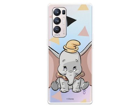 Funda para Oppo Find X3 Neo Oficial de Disney Dumbo Silueta Transparente - Dumbo