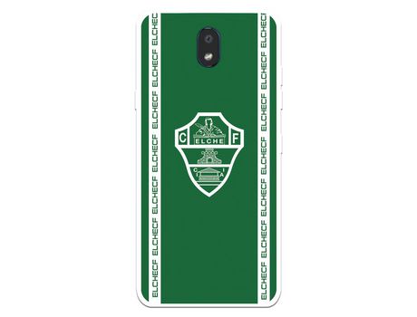 Funda para LG K30 del Elche CF Escudo Fondo Verde - Licencia Oficial Elche CF