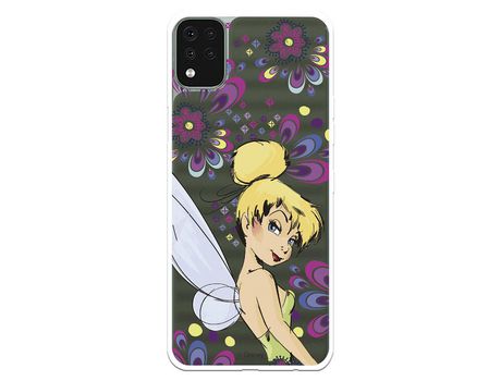 Funda para LG K42 Oficial de Disney Campanilla Flores - Peter Pan