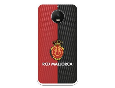 Funda para Motorola Moto G5s del Mallorca RCD Mallorca Diagonales Transparente - Licencia Oficial RCD Mallorca