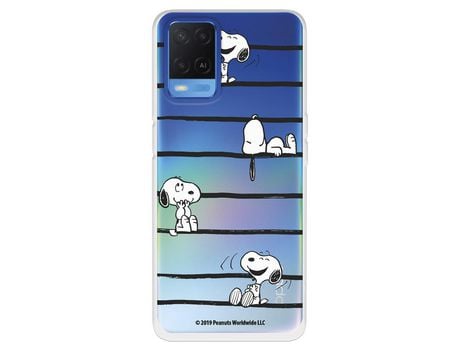 Funda para Oppo A54 4G Oficial de Peanuts Snoopy rayas - Snoopy