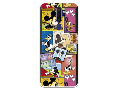 Funda para Oppo A5 2020 Oficial de Disney Mickey Comic - Clásicos Disney