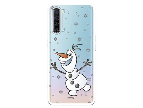 Funda para Oppo Find X2 Lite Oficial de Disney Olaf Transparente - Frozen