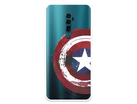 Funda para Oppo Reno 10X Zoom Oficial de Marvel Capitan America Escudo Transparente