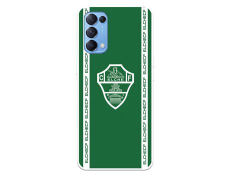 Funda para Oppo Find X3 Lite del Elche CF Escudo Fondo Verde - Licencia Oficial Elche CF