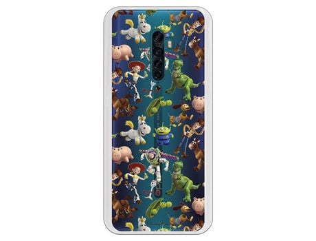 Funda para Oppo Reno2 Oficial de Disney Muñecos Toy Story Siluetas - Toy Story