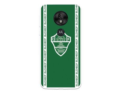 Funda para Motorola Moto G7 Play del Elche CF Escudo Fondo Verde - Licencia Oficial Elche CF