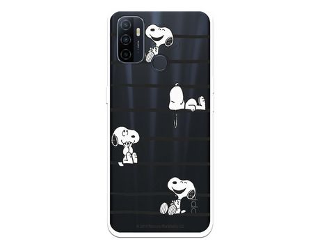 Funda para Oppo A32 Oficial de Peanuts Snoopy rayas - Snoopy