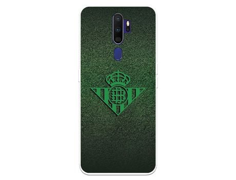 Funda para Oppo A9 2020 del Betis Escudo Verde Fondo trama - Licencia Oficial