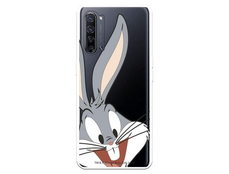 Funda para Oppo Find X2 Neo Oficial de Warner Bros Bugs Bunny Silueta Transparente - Looney Tunes