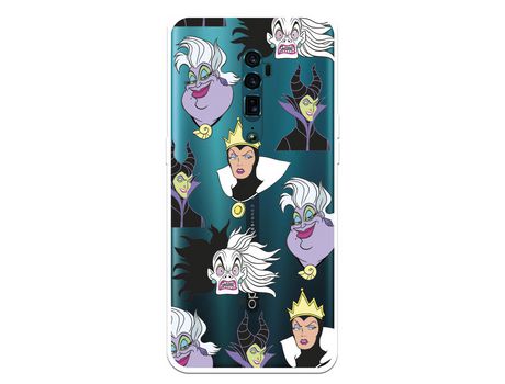 Funda para Oppo Reno 10X Zoom Oficial de Disney Villanas Patrón