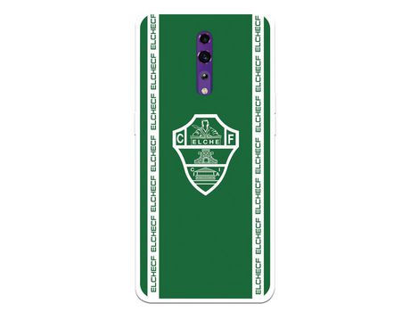 Funda para Oppo Reno Z del Elche CF Escudo Fondo Verde - Licencia Oficial Elche CF