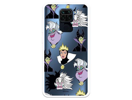 Funda para Xiaomi Redmi Note 9 Oficial de Disney Villanas Patrón