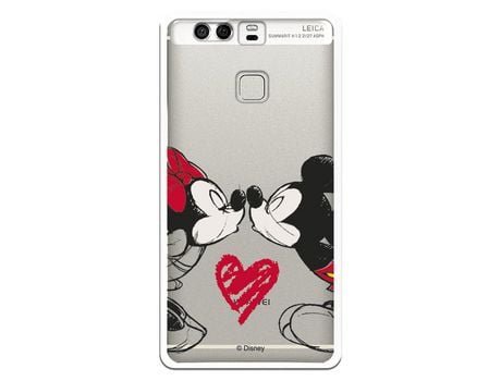 Funda para Huawei P9 Oficial de Disney Mickey y Minnie Beso - Clásicos Disney