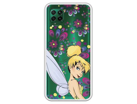 Funda para Huawei P40 Lite Oficial de Disney Campanilla Flores - Peter Pan