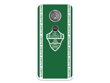 Funda para Motorola Moto E5 del Elche CF Escudo Fondo Verde - Licencia Oficial Elche CF