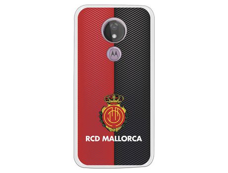 Funda para Motorola Moto G7 Power del Mallorca RCD Mallorca Diagonales Transparente - Licencia Oficial RCD Mallorca