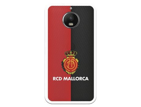 Funda para Motorola Moto G5s Plus del Mallorca RCD Mallorca Diagonales Transparente - Licencia Oficial RCD Mallorca