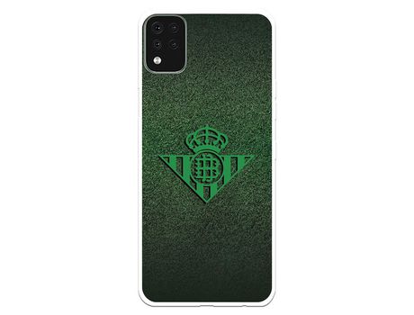 Funda para LG K42 del Betis Escudo Verde Fondo trama - Licencia Oficial