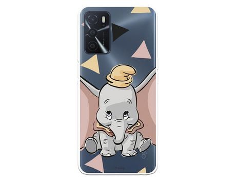 Funda para Oppo A16 Oficial de Disney Dumbo Silueta Transparente - Dumbo