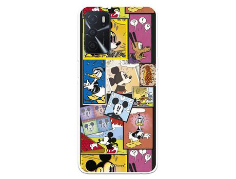 Funda para Oppo A16 Oficial de Disney Mickey Comic - Clásicos Disney