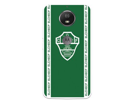 Funda para Motorola Moto G5s del Elche CF Escudo Fondo Verde - Licencia Oficial Elche CF