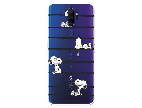 Funda para Oppo A5 2020 Oficial de Peanuts Snoopy rayas - Snoopy