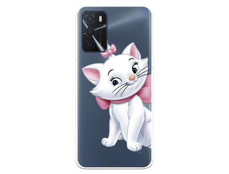 Funda para Oppo A16 Oficial de Disney Marie Silueta - Los Aristogatos