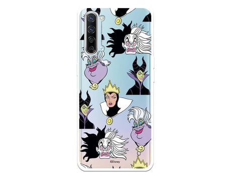 Funda para Oppo Find X2 Lite Oficial de Disney Villanas Patrón