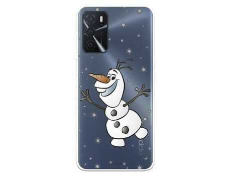 Funda para Oppo A16 Oficial de Disney Olaf Transparente - Frozen