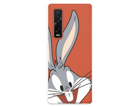 Funda para Oppo Find X2 Pro Oficial de Warner Bros Bugs Bunny Silueta Transparente - Looney Tunes