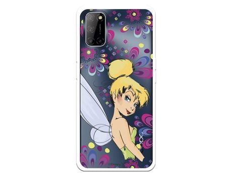 Funda para Oppo A52 Oficial de Disney Campanilla Flores - Peter Pan