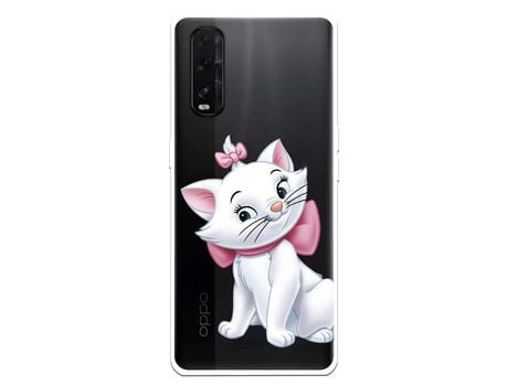 Funda para Oppo Find X2 Oficial de Disney Marie Silueta - Los Aristogatos