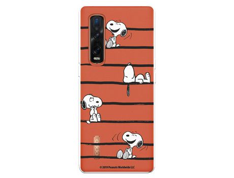 Funda para Oppo Find X2 Pro Oficial de Peanuts Snoopy rayas - Snoopy