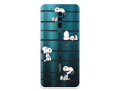 Funda para Oppo Reno 10X Zoom Oficial de Peanuts Snoopy rayas - Snoopy