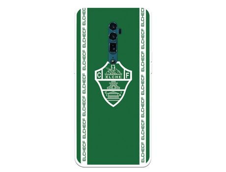 Funda para Oppo Reno 10x Zoom del Elche CF Escudo Fondo Verde - Licencia Oficial Elche CF