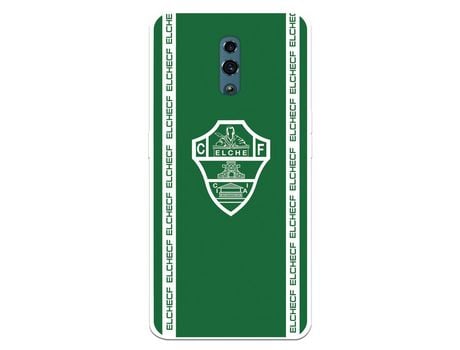 Funda para Oppo Reno del Elche CF Escudo Fondo Verde - Licencia Oficial Elche CF