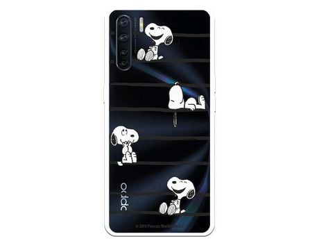 Funda para Oppo A91 Oficial de Peanuts Snoopy rayas - Snoopy