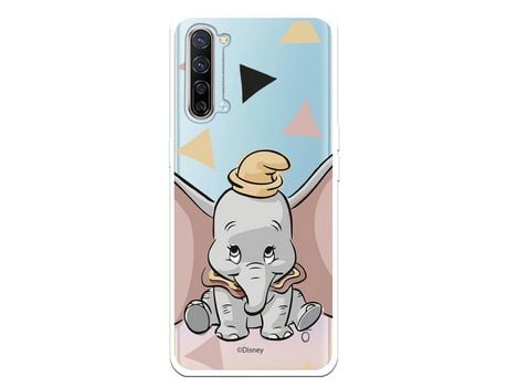 Funda para Oppo Find X2 Lite Oficial de Disney Dumbo Silueta Transparente - Dumbo