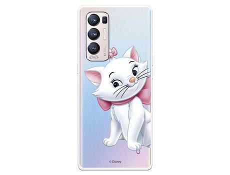 Funda para Oppo Find X3 Neo Oficial de Disney Marie Silueta - Los Aristogatos