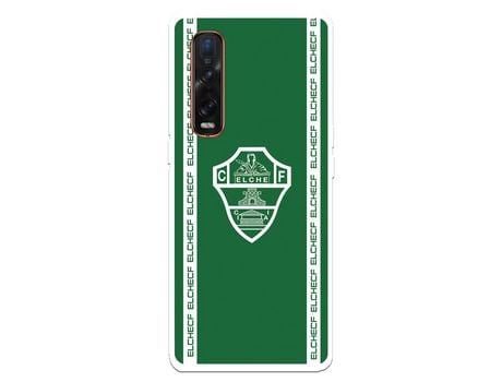 Funda para Oppo Find X2 Pro del Elche CF Escudo Fondo Verde - Licencia Oficial Elche CF