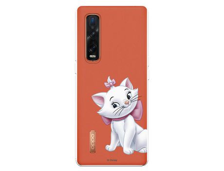 Funda para Oppo Find X2 Pro Oficial de Disney Marie Silueta - Los Aristogatos