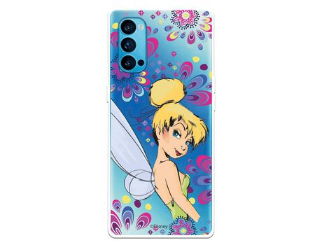 Funda para Oppo Reno 4 Oficial de Disney CamPanilla Flores - Peter Pan