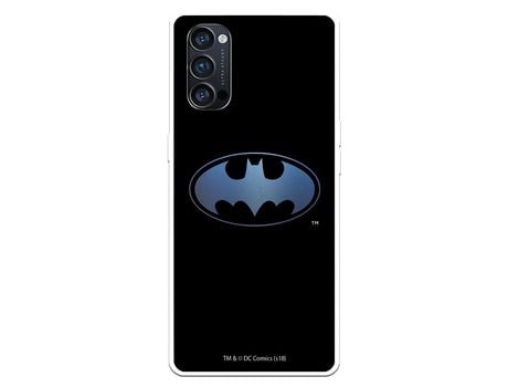 Funda para Oppo Reno 4 Pro Oficial de DC Comics Batman Logo Transparente - DC Comics