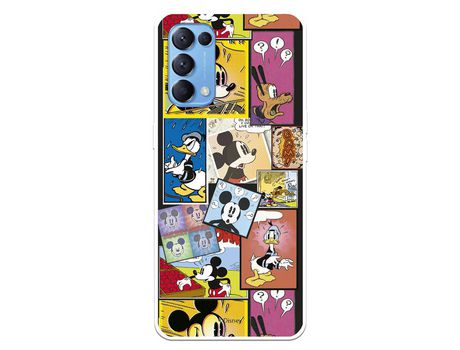 Funda para Oppo Find X3 Lite Oficial de Disney Mickey Comic - Clásicos Disney