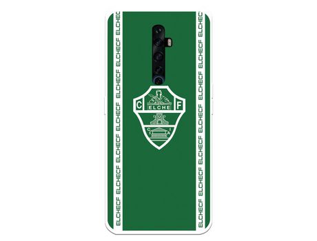 Funda para Oppo Reno2 Z del Elche CF Escudo Fondo Verde - Licencia Oficial Elche CF